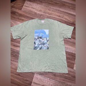 Supreme Statue of Liberty Trash Photo Short Sleeve Crewneck Shirt USA -XL- GREEN
